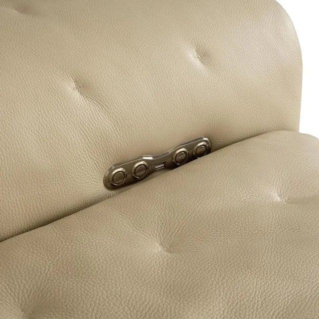 Satelite 3-Seater Sofa in Cream Leather from Roche Bobois For Sale - Image 10 of 18