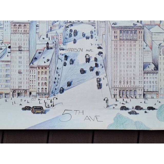 Vintage Decorative Poster by Saul Steinberg, 1980s For Sale - Image 12 of 13