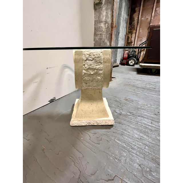 Postmodern Post Modern Tessellated Stone Base End Tables Magnussen For Sale - Image 3 of 5