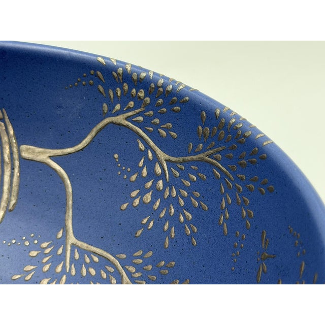 Emilia Castillo Cobalt Blue & Pure Silver Parrot Bowl, Taxco Mexico 1980s For Sale - Image 14 of 18