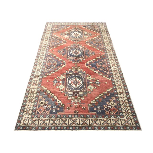 1960s Turkish Oushak Rug For Sale In Los Angeles - Image 6 of 7