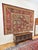 Fragment of a rug from the second half of the 18th century. rug from Middle East with a hunting motif and a rich border...