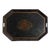 English Octagonal Standing Rim Tole Tray, C. 1815 For Sale