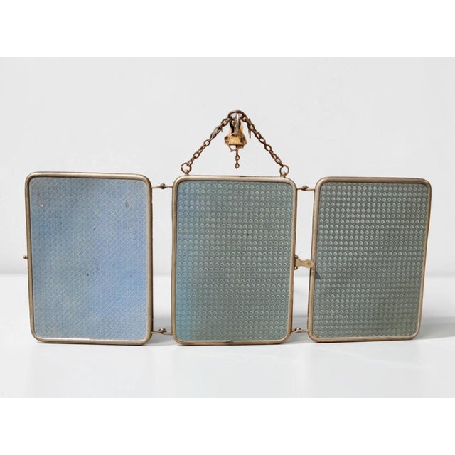 Vintage Three-Leaf Barbers Mirror, 1930s For Sale - Image 6 of 8