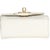 2010s White Lambskin Quilted Chic Pearls Clutch On Chain For Sale - Image 5 of 9