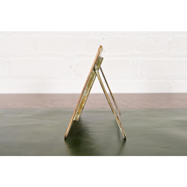 Tiffany Studios New York Zodiac Bronze Doré Desk Calendar Holder or Picture Frame For Sale - Image 10 of 14