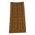 Vintage Mustard & Chocolate Geometric Double Weave Jacquard Blanket For Sale