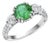 Gia Certified Colombian Emerald Diamond 2.85 Carat 18 Karat Gold Cocktail Ring, Size 6.5 For Sale