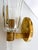 Italian Murano Crystal Glass and Brass Wall Sconces, 1990s, Set of 2 For Sale - Image 14 of 18