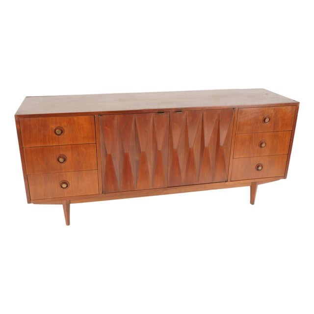 1960s American of Martinsville Harlequin Dresser Designed by Merton L. Gershun For Sale
