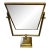 Vintage Double-Sided Brass Vanity/Table Mirror – C. 1940s–1950s For Sale