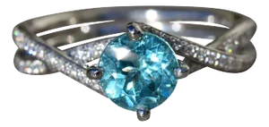 The El Cajon: Pariaba Engagement Ring in Platinum