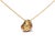 18K Yellow Gold Blue Enamel 1/10 Cttw Round Pave Diamonds Heart Shape 18" Pendant Necklace For Sale - Image 4 of 6