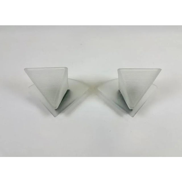 Italian Murano Glass Wall Lamps Alox, 1980s, Set of 2 For Sale - Image 11 of 12