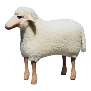 Lalanne Style Life-Size Sheep Stool or Sculpture For Sale