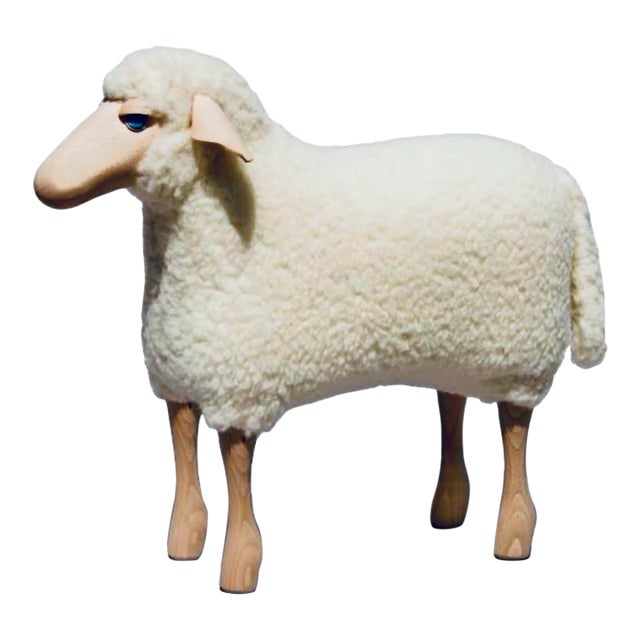 Lalanne Style Life-Size Sheep Stool or Sculpture For Sale