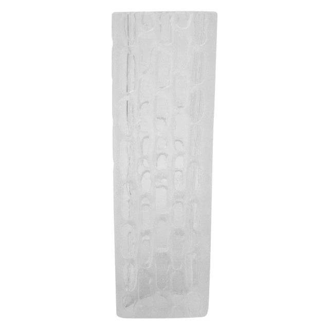 Peill & Putzler Square German Modernist Glass Vase For Sale - Image 4 of 6