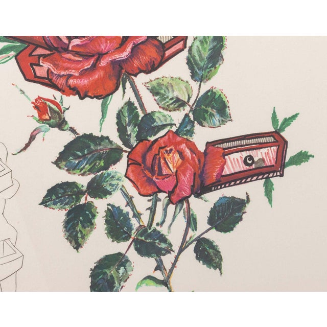 Salvador Dalí Salvador Dali "Rose (Drawers)" Etching, 1972 For Sale - Image 4 of 11
