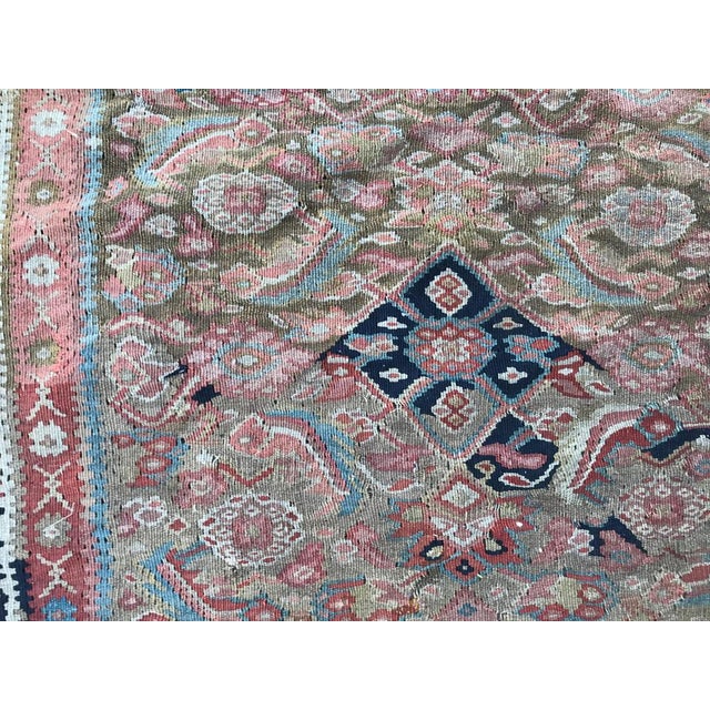 Antique Senneh Kilim, 1890s For Sale - Image 6 of 16