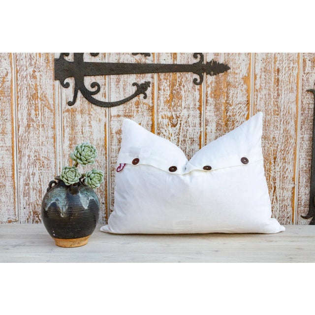 Glass Tikri Mosaic Lumbar Pillow For Sale - Image 7 of 9