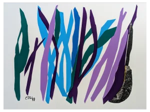 Maurice Esteve, Composition after Collage, Original Serigraph, 1998