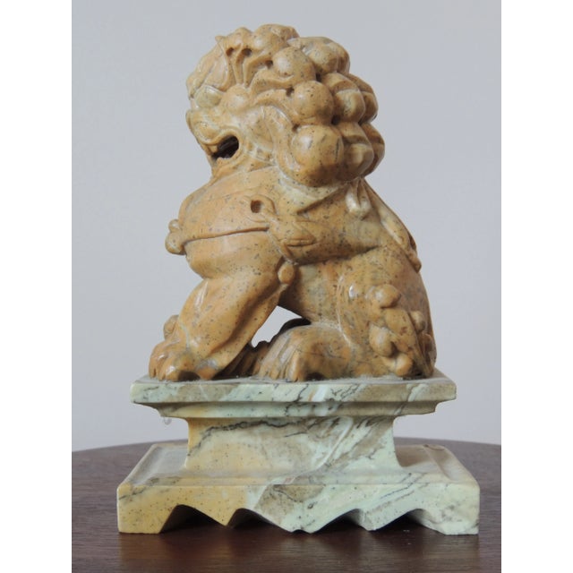 Mid 20th Century Natural Stone Asian Female Fu Dog For Sale - Image 4 of 13