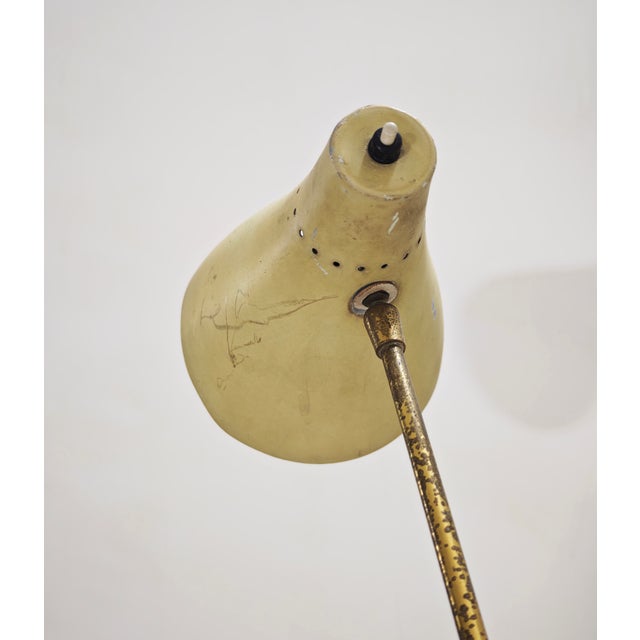 Mid-Century Modern Italian Brass and Marble Floor Lamp, 1950s For Sale - Image 3 of 17