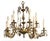 Made in Spain, this handsome, solid brass chandelier makes a powerful design statement, a beautiful balance of elegance...