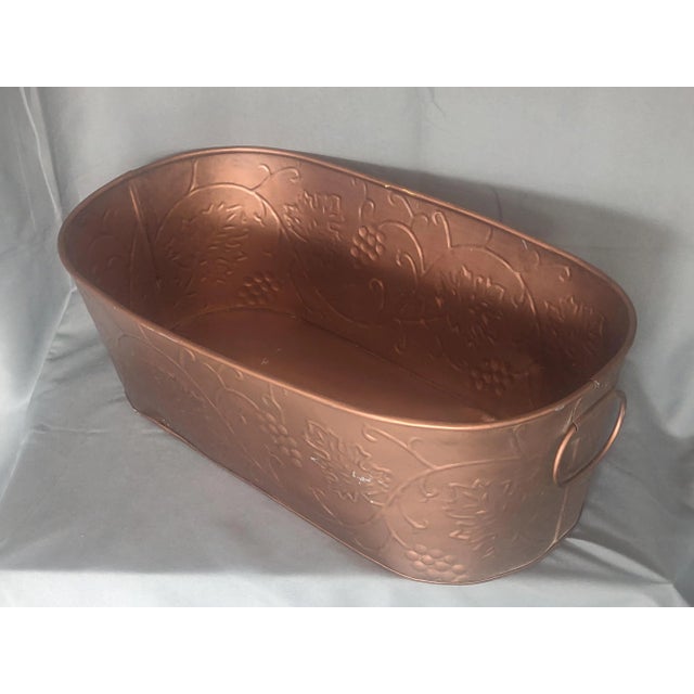 Vintage Copper Colored Planter Bucket For Sale In Washington DC - Image 6 of 6