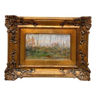 Achille Guffanti, Landscape, 1960s, Oil on Panel, Framed For Sale