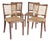 Raffia Woven Dining Chairs by Jan Vaněk for P.M.B., 1930s, Set of 4 For Sale