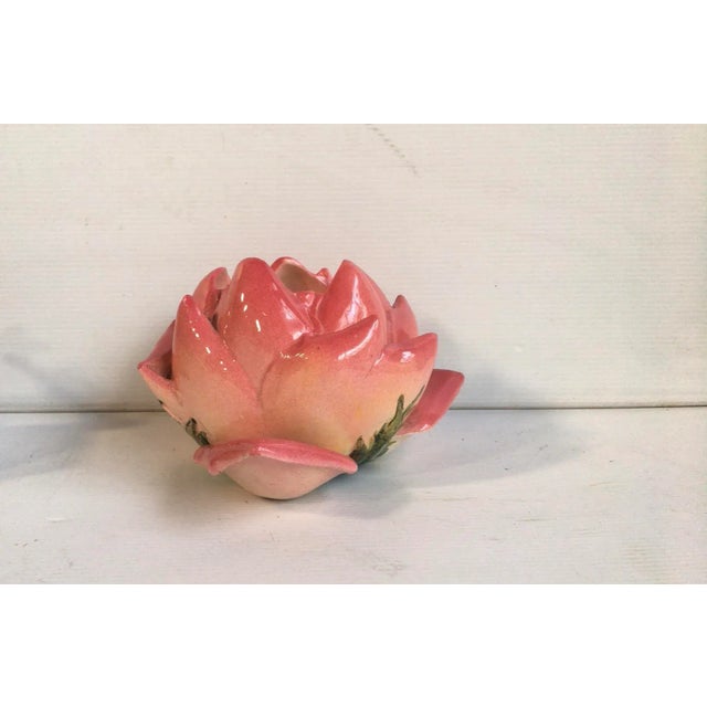 Late 19th Century 19th Century Majolica Rose Cache Pot Delphin Massier For Sale - Image 5 of 10