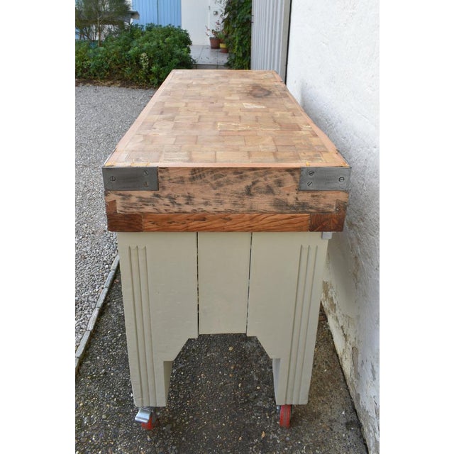 French Art Deco Butchers Block, 1920s For Sale - Image 11 of 18