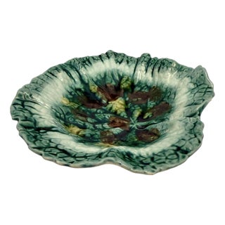 Antique SGH Smith Griffin & Hill Majolica Leaf Bowl Plate Etruscan C1880 (D-4). For Sale