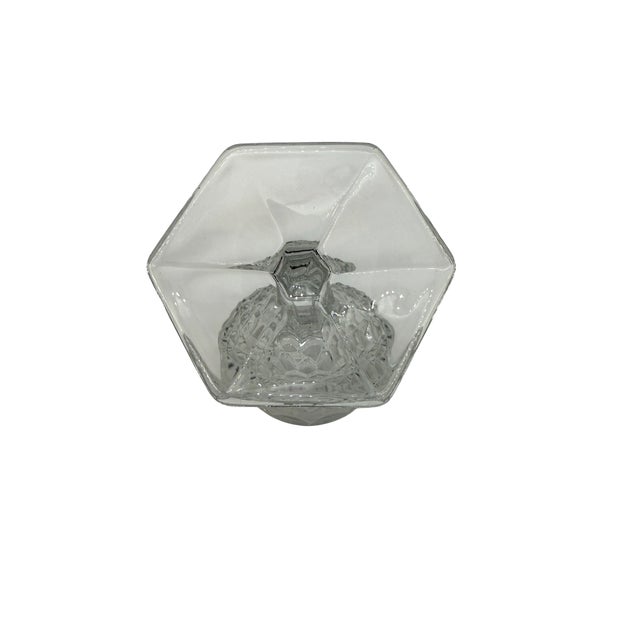 Glass Fostoria Set of 6 American Clear Water Goblets For Sale - Image 7 of 9