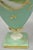 Early 20th Century Antique Nippon Porcelain Hand Painted Windmill Scene Green Small Bolted Vase (B) For Sale - Image 5 of 15