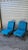 1960s Mid-Century Petrol Blue Velvet Armchairs with Wooden Cross Legs, Italy, 1960s, Set of 2 For Sale - Image 5 of 8