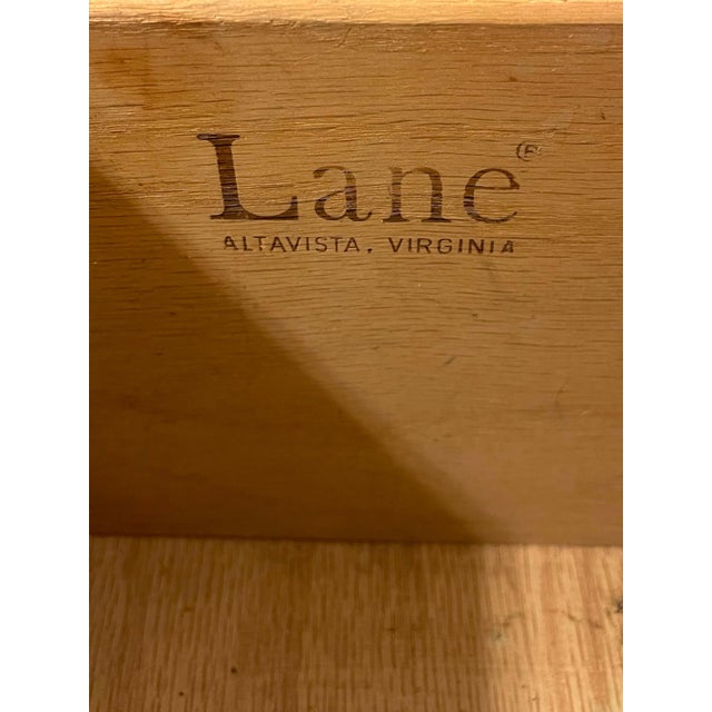 Late 20th Century Pair of Mid-Century Modern Walnut End Tables by Lane Furniture Rhythm Collection For Sale - Image 5 of 7