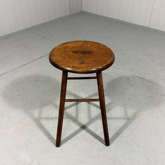Prodent Toothpaste Promotional Wooden Stool, 1930s For Sale - Image 10 of 10