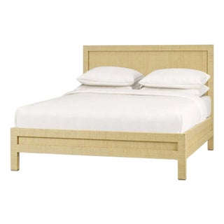 Natural Rattan Queen Size Bed Frame For Sale