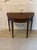 Antique Georgian Mahogany Demi Lune Console Table and Fold Over Card Games Table, 1800 For Sale - Image 11 of 11