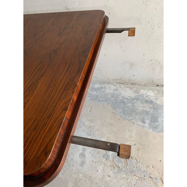 Art Deco Rosewood Burl Table, Italy, 1930s For Sale - Image 12 of 13