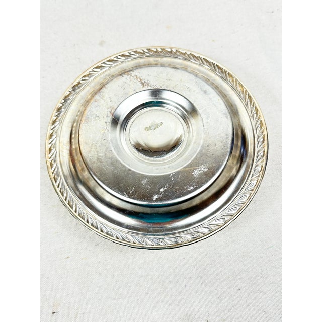 Late 20th Century Vintage Oneida Silver-Plated Flower Frog For Sale - Image 5 of 6