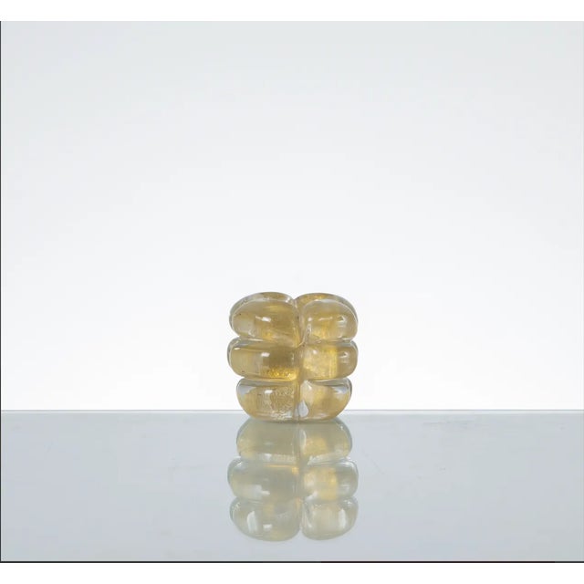 Mid-Century Murano Glass Candlestick by Ercole Barovier for Barovier & Toso, Italy, 1950s For Sale - Image 4 of 4