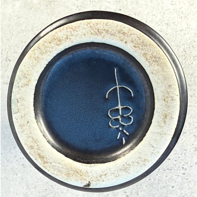 Black Vintage Ceramic Vases in Black and White by Jan Bontjes Van Beek for Dr. Ing. Alfred Ungewiss, Germany, 1960s, Set of 2 For Sale - Image 8 of 9