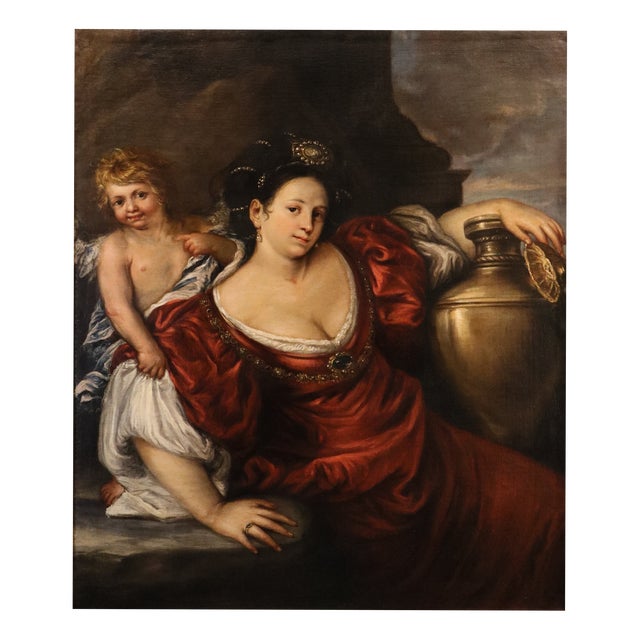 Workshop of Francesco Cairo, Queen Artemisia, 1670, Oil on Canvas For Sale