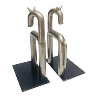 "Horse Bookends" Walter Von Nessen Design for Chase 1932 - a Pair For Sale