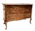 Antique Louis XV Rococo Italian Commode with Curved Chest of Drawers in Inlaid Walnut, Tuscany, 1700s For Sale