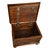 Antique Carved Walnut & Iron Coffer Chest Strong Guild Box Simmern Germany 1737 For Sale - Image 4 of 18
