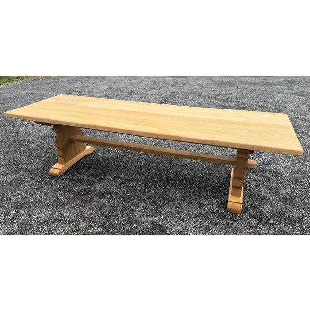 French Oak Farmhouse Dining Table, 1920 For Sale - Image 13 of 13